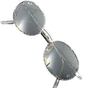 Ray-Ban/B&L W2544 Silver Leopard Oval Vintage Sunglasses Y2K 90s READ